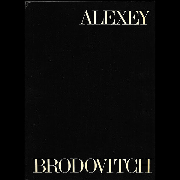 Brodovitch Catalogue de l exposition au Grand Palais 1982