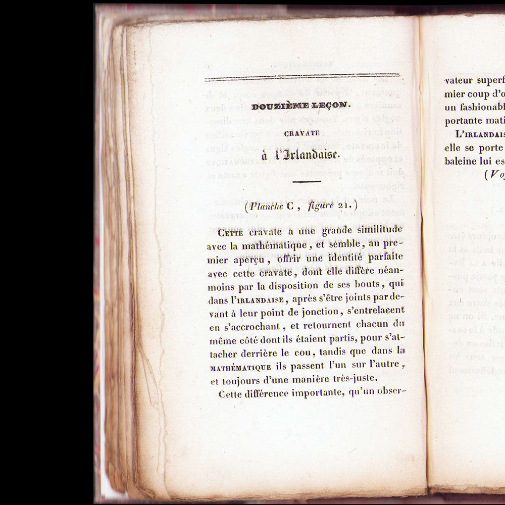 L'art de mettre sa cravate, précédé de l'histoire complète de la cravate (1827)