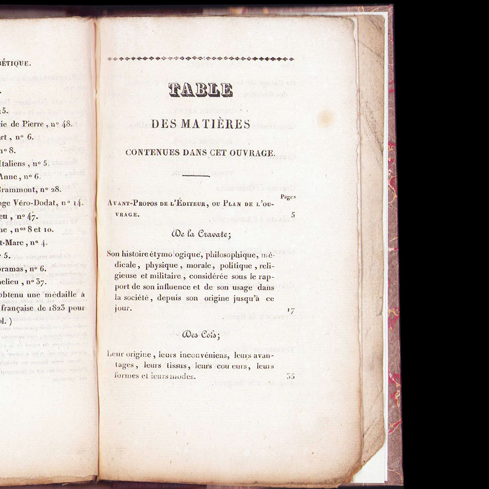 L'art de mettre sa cravate, précédé de l'histoire complète de la cravate (1827)