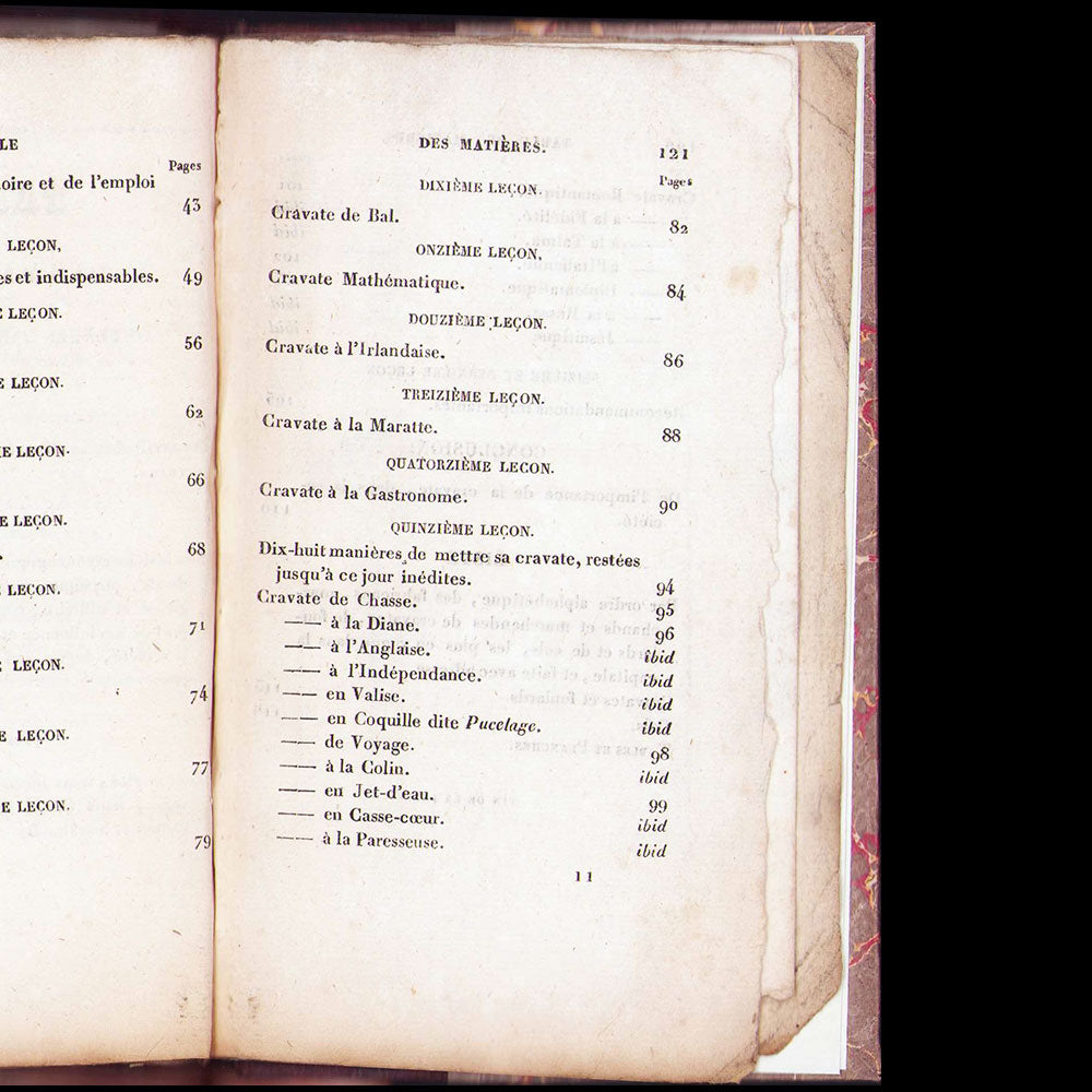 L'art de mettre sa cravate, précédé de l'histoire complète de la cravate (1827)