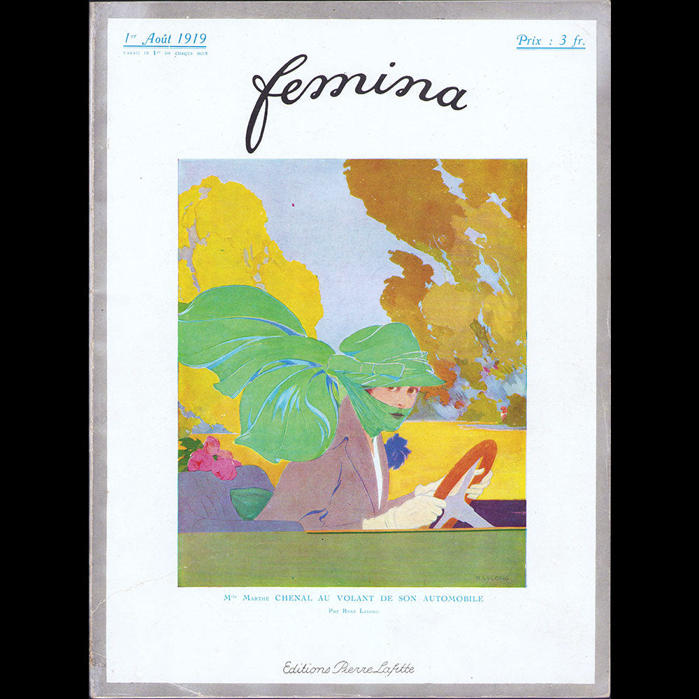 Fémina (août 1919), couverture de René Lelong