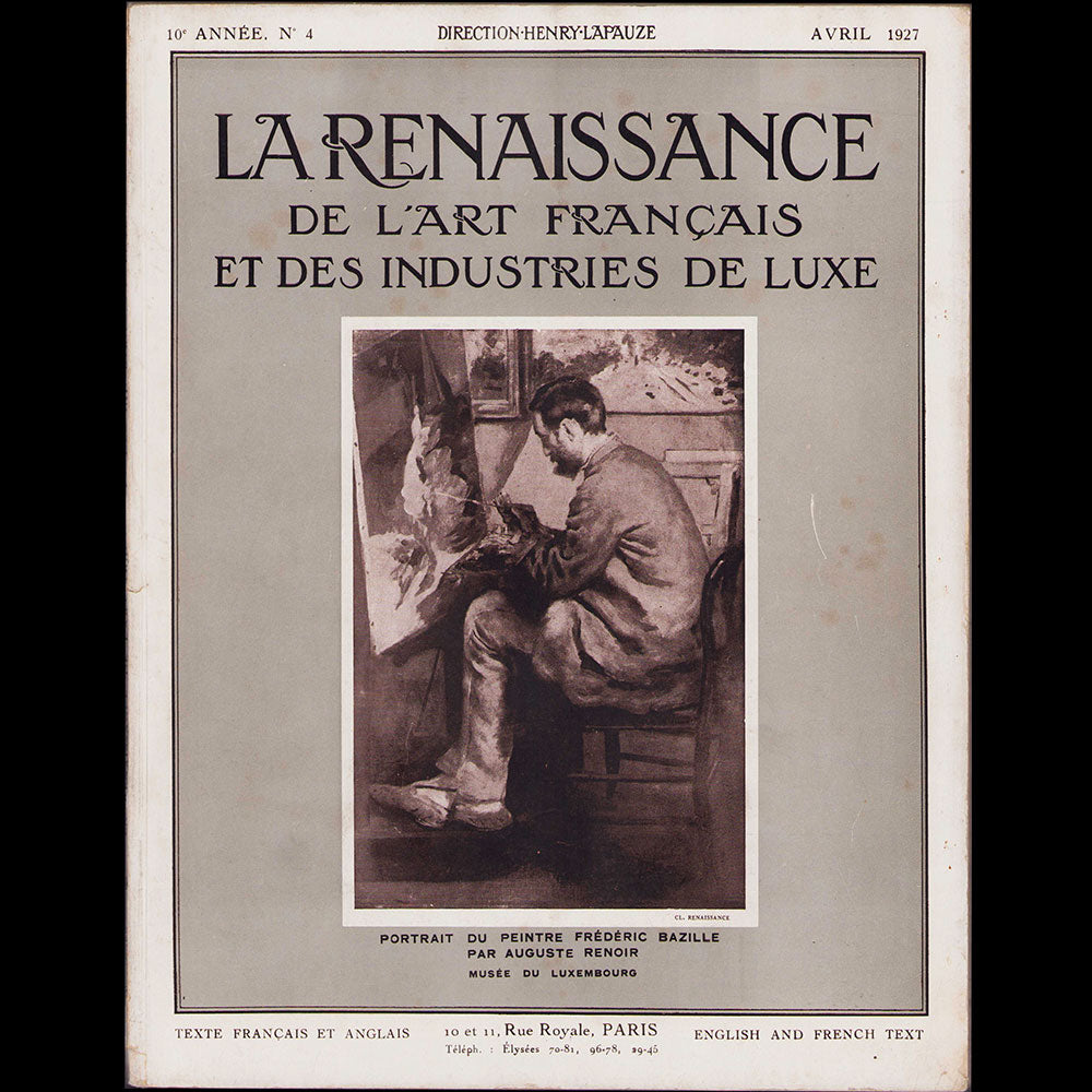 La Renaissance de l'Art Français et des Industries du Luxe - Le studio de Madame Agnès, Charles Martin (avril 1927)