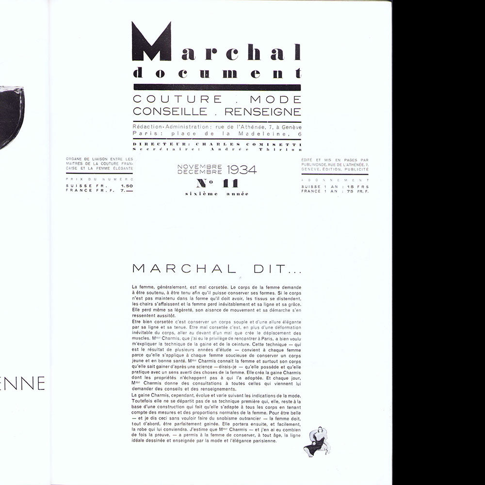 Marchal Document, n°11, novembre - décembre 1934