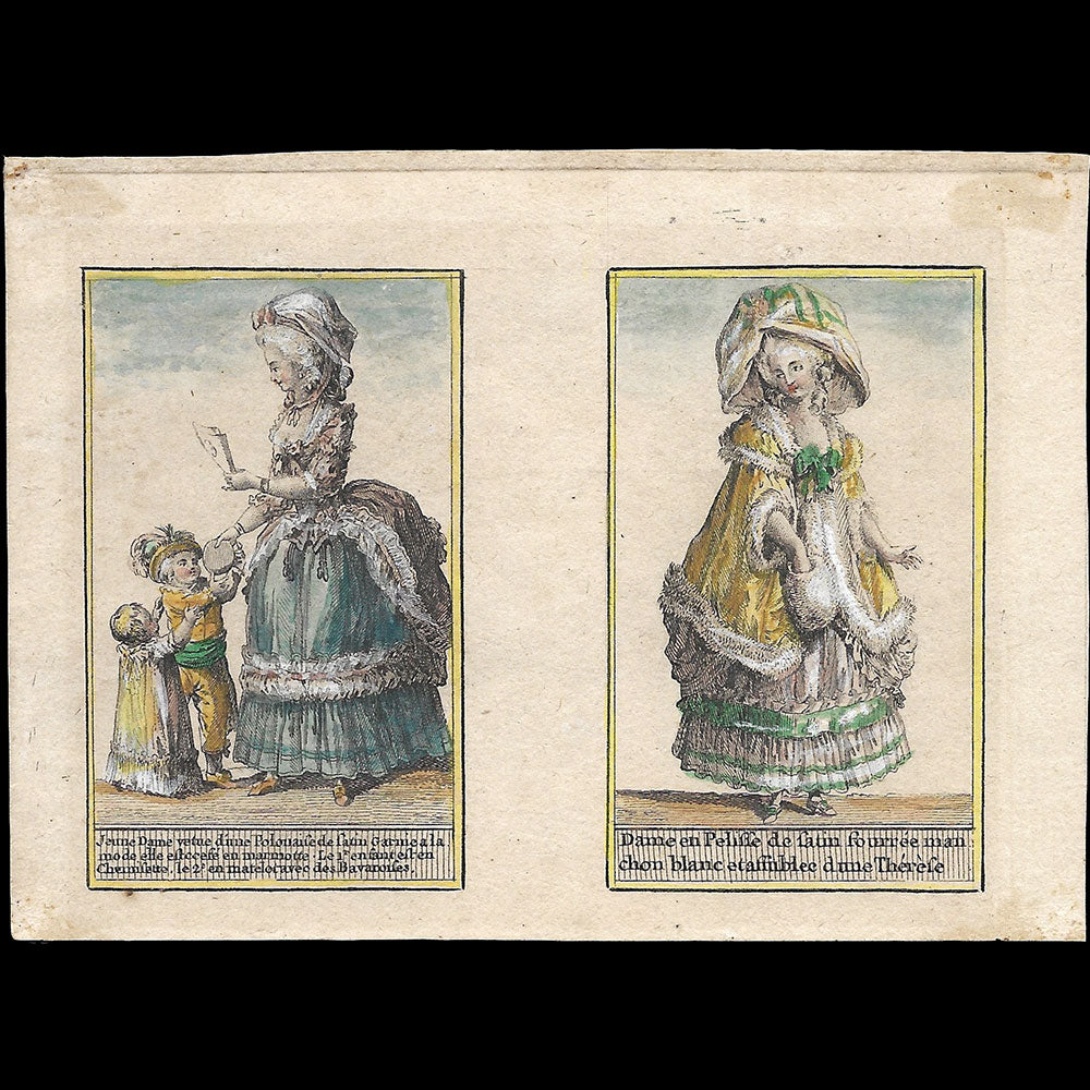 Almanach Lyrico-galant - Réunion de 4 gravures (1784)