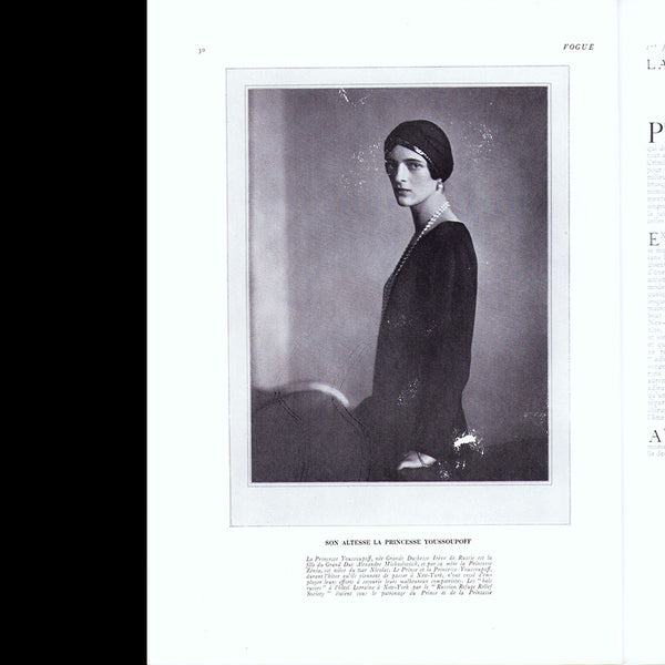 Vogue France (1er octobre 1933), couverture d'Eric – diktats