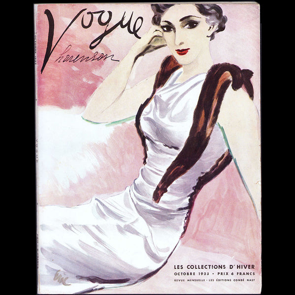 Vogue France (1er octobre 1933), couverture d'Eric – diktats